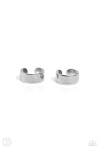Catwalk Curves - Silver - Ear Cuff
