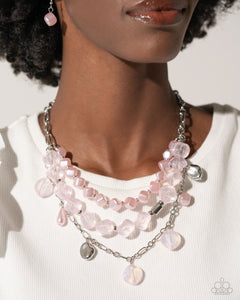 Cubed Cameo and Glittery Gala- Pink