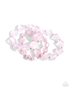 Cubed Cameo and Glittery Gala- Pink