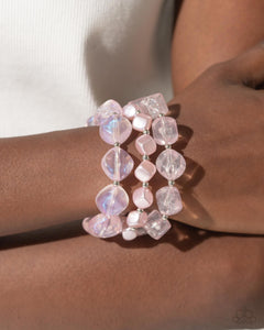 Cubed Cameo and Glittery Gala- Pink